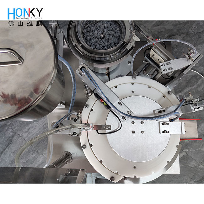 화장품 피부 젤을 위한 세라믹 피스톤 펌프와 자동 3ml 플라스크 충전 기계 분당 30 PCS