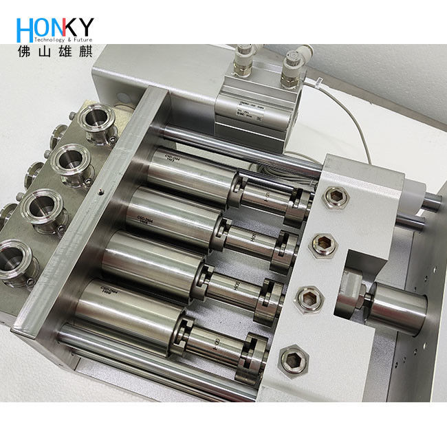 다중 헤드 세라믹 충전 펌프 0.4KW 전력 및 1-10ml ~ 5-50ml 충전 크기 고 점도 액체