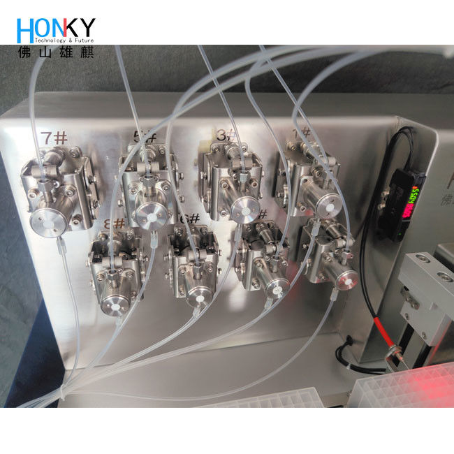 96 딥 웰 플레이트를 위한 기계 라인 형태를 충전하는 가득 찬 전기 데스크탑 진단용 시약