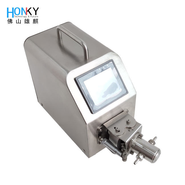 휴대용 데스크톱 마이크로 볼륨 충전 기계 병 충전을위한 높은 정밀도의 액체 충전 기계