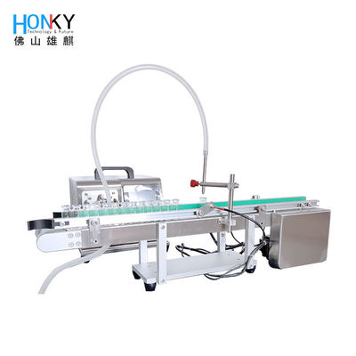 데스크톱 라인형 플라일 채우기 작은 채우기 라인 병 공급 컨베이어와 Samll 바흐 피부 관리를 위해 기름 채우기