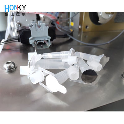 GMP 인증을 위해 세라믹 피스톤 펌프와 함께 전체 자동 PCR 튜브 채우고 포일 밀폐 기계 60 PCS / 분